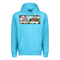 Ocean Blue small town christmas Premium Hoodie - BundleAndBundleShop