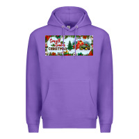 Purple small town christmas Premium Hoodie - BundleAndBundleShop