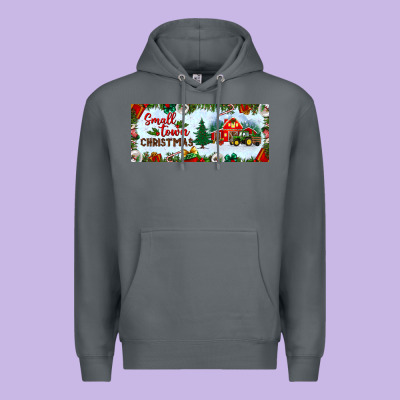 Small Town Christmas Premium Hoodie Designed By Bundleandbundleshop