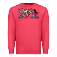 Cardinal peace love cowgirl Premium Sweatshirt - Zillion Design Studio