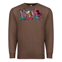 Chestnut peace love cowgirl Premium Sweatshirt - Zillion Design Studio