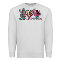 Dove Grey peace love cowgirl Premium Sweatshirt - Zillion Design Studio