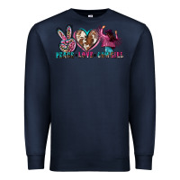 Navy peace love cowgirl Premium Sweatshirt - Zillion Design Studio
