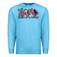 Ocean Blue peace love cowgirl Premium Sweatshirt - Zillion Design Studio