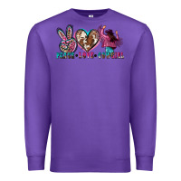 Purple peace love cowgirl Premium Sweatshirt - Zillion Design Studio