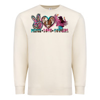 Sandshell peace love cowgirl Premium Sweatshirt - Zillion Design Studio