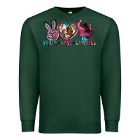 Sports Green peace love cowgirl Premium Sweatshirt - Zillion Design Studio