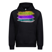 Black Green Purple Cyan Colored Triple Brush Strokes Urban Hoodie - Bettercallsaul