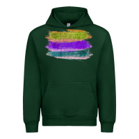 Forest Green Green Purple Cyan Colored Triple Brush Strokes Urban Hoodie - Bettercallsaul