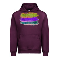Mauve Wine Green Purple Cyan Colored Triple Brush Strokes Urban Hoodie - Bettercallsaul