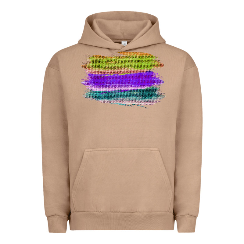 Green Purple Cyan Colored Triple Brush Strokes Urban Hoodie by Bettercallsaul | Teevron