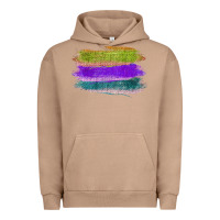 Pigment Burro Green Purple Cyan Colored Triple Brush Strokes Urban Hoodie - Bettercallsaul