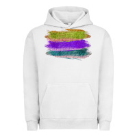 Pigment Lunar Rock Green Purple Cyan Colored Triple Brush Strokes Urban Hoodie - Bettercallsaul