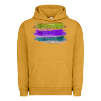 Pigment Peanut Butter Green Purple Cyan Colored Triple Brush Strokes Urban Hoodie - Bettercallsaul