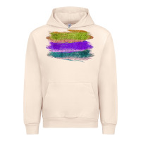 Sandshell Green Purple Cyan Colored Triple Brush Strokes Urban Hoodie - Bettercallsaul
