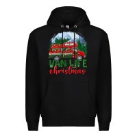 Black van life christmas Premium Hoodie - BundleAndBundleShop