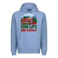 Colony Blue van life christmas Premium Hoodie - BundleAndBundleShop