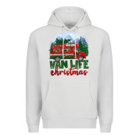 Dove Grey van life christmas Premium Hoodie - BundleAndBundleShop