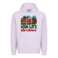 Lilac van life christmas Premium Hoodie - BundleAndBundleShop
