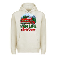 Oatmeal Heather van life christmas Premium Hoodie - BundleAndBundleShop