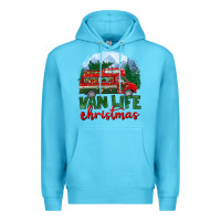 Ocean Blue van life christmas Premium Hoodie - BundleAndBundleShop
