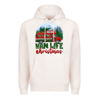 Pale Pink van life christmas Premium Hoodie - BundleAndBundleShop