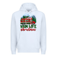 White van life christmas Premium Hoodie - BundleAndBundleShop