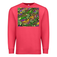 Cardinal mardi gras louisiana crocodile leopard Premium Sweatshirt - RanaPortraitStore