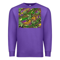 Mardi Gras Louisiana Crocodile Leopard Premium Sweatshirt | Teevron