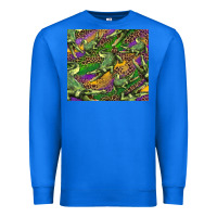 True Royal mardi gras louisiana crocodile leopard Premium Sweatshirt - RanaPortraitStore
