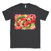 Smoke watermelon strawberry kiwi background Classic Tee - BarkalooDesign