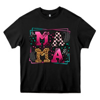 Black Racing leopard frame mama Mother's Day Heavy Core Tee - LillyAllenDesigns