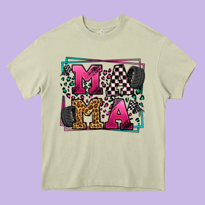 Racing Leopard Frame Mama Mother's Day Heavy Core Tee Designed By Lillyallendesigns