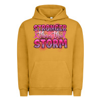 Pigment Peanut Butter stronger than the storm Urban Hoodie - Artiststas