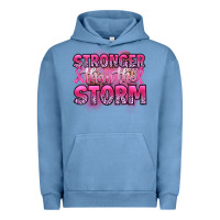 Pigment Pebble Blue stronger than the storm Urban Hoodie - Artiststas