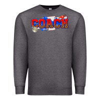 Charcoal Heather coach Premium Sweatshirt - texasbilliewilder