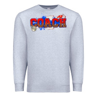 Heather Grey coach Premium Sweatshirt - texasbilliewilder