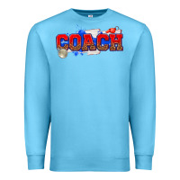 Ocean Blue coach Premium Sweatshirt - texasbilliewilder