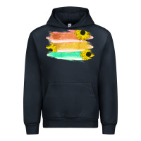 Navy Colored Triple Sunflower Brush Strokes Urban Hoodie - Bettercallsaul