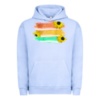 Pigment Grape Ice Colored Triple Sunflower Brush Strokes Urban Hoodie - Bettercallsaul