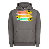 Pigment Tornado Colored Triple Sunflower Brush Strokes Urban Hoodie - Bettercallsaul