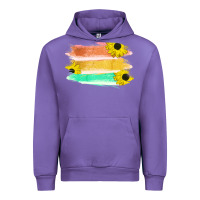 Tulip Colored Triple Sunflower Brush Strokes Urban Hoodie - Bettercallsaul