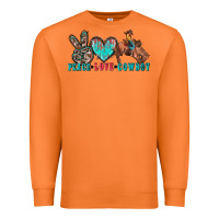 Carrot peace love cowboy Premium Sweatshirt - Zillion Design Studio