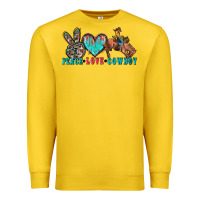 Lemon peace love cowboy Premium Sweatshirt - Zillion Design Studio
