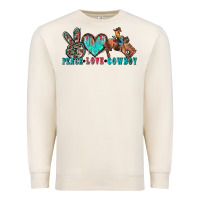 Peace Love Cowboy Premium Sweatshirt | Teevron