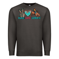Smoke peace love cowboy Premium Sweatshirt - Zillion Design Studio
