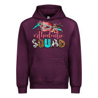 Mauve Wine orthodontic squad Urban Hoodie - AdoDesignShop