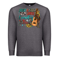 Charcoal Heather just a girl who loves country music Premium Sweatshirt - Zillion Design Studio