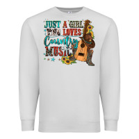 Dove Grey just a girl who loves country music Premium Sweatshirt - Zillion Design Studio