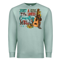 Seafoam just a girl who loves country music Premium Sweatshirt - Zillion Design Studio